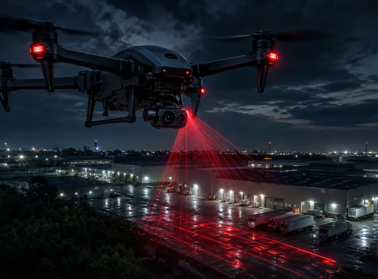 Dron para vigilancia e inspección de seguridad